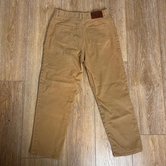 Ralph Lauren Petite Tan Straight Leg Casual Pants Size 12P - Picture 2 of 8